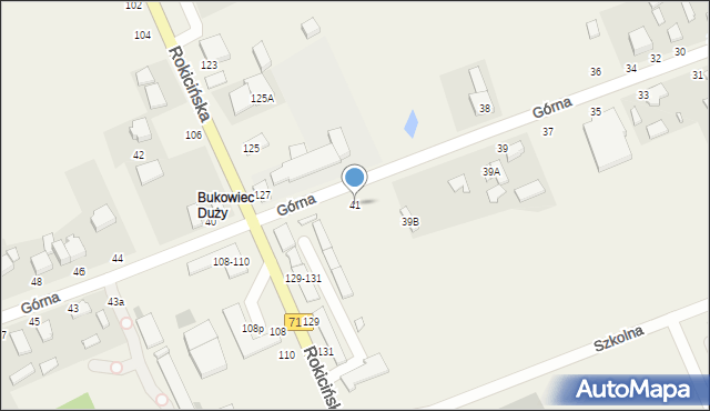 Bukowiec, Górna, 41, mapa Bukowiec