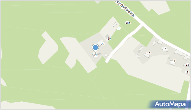 Bydlin, Góry Bydlińskie, 21, mapa Bydlin