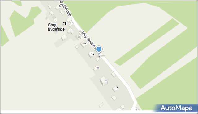Bydlin, Góry Bydlińskie, 5, mapa Bydlin