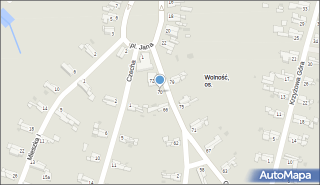 Bytom, Gombrowicza Witolda, 70, mapa Bytomia