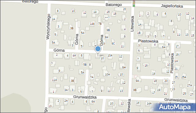 Chełm, Górna, 8A, mapa Chełma