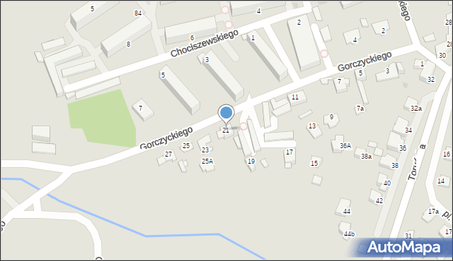 Chełmno, Gorczyckiego Grzegorza, 21, mapa Chełmno