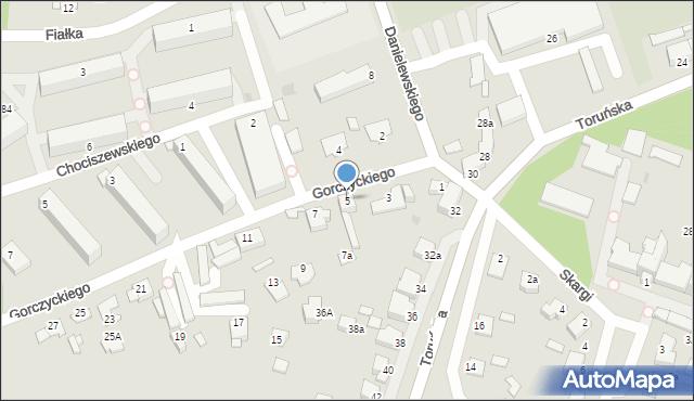 Chełmno, Gorczyckiego Grzegorza, 5, mapa Chełmno