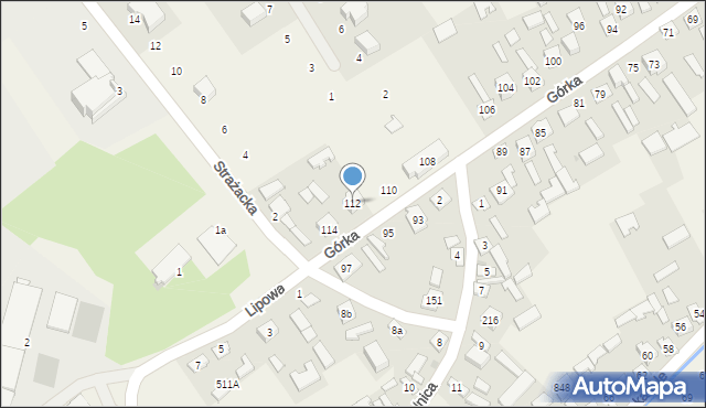 Chmielów, Górka, 112, mapa Chmielów