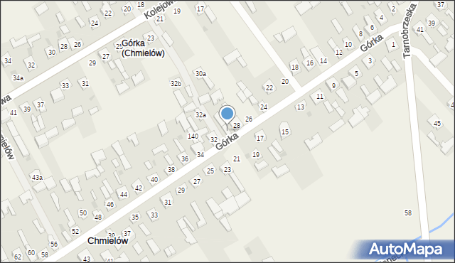 Chmielów, Górka, 30, mapa Chmielów