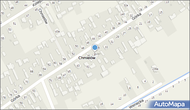 Chmielów, Górka, 37, mapa Chmielów