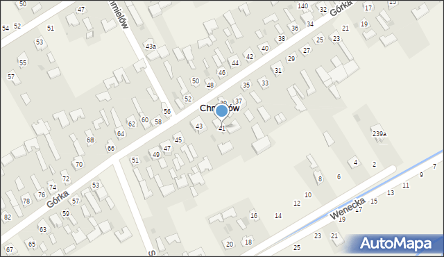 Chmielów, Górka, 41, mapa Chmielów