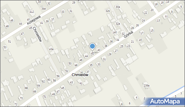 Chmielów, Górka, 42, mapa Chmielów