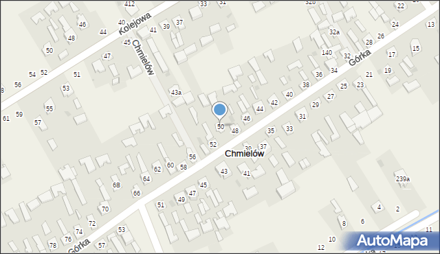 Chmielów, Górka, 50, mapa Chmielów
