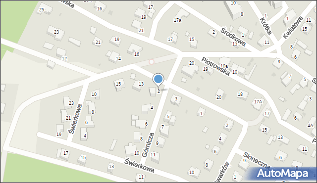 Chocianów, Górnicza, 2, mapa Chocianów