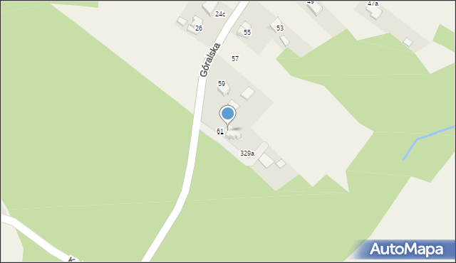 Chocznia, Góralska, 63, mapa Chocznia