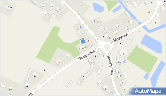 Chodel, Godowska, 4, mapa Chodel
