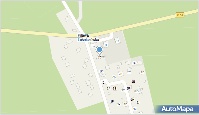 Chojnów, Gościniec Warecki, 1D, mapa Chojnów