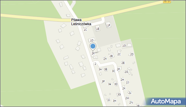 Chojnów, Gościniec Warecki, 1K, mapa Chojnów