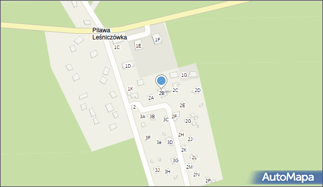 Chojnów, Gościniec Warecki, 2B, mapa Chojnów