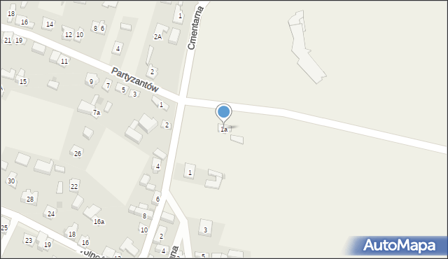 Choroń, Górska, 1a, mapa Choroń