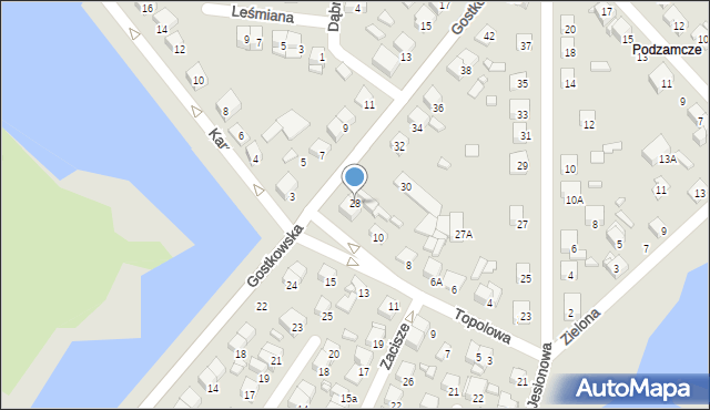 Ciechanów, Gostkowska, 28, mapa Ciechanów