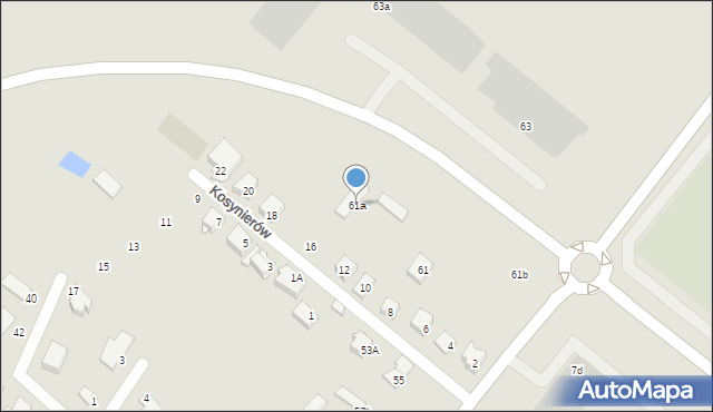 Ciechanów, Gostkowska, 61a, mapa Ciechanów