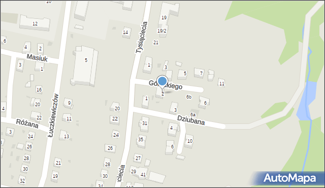 Ciężkowice, Góreckiego Władysława, 2, mapa Ciężkowice
