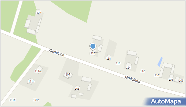 Cyganka, Gościnna, 120, mapa Cyganka