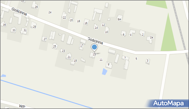 Cyganka, Gościnna, 13, mapa Cyganka