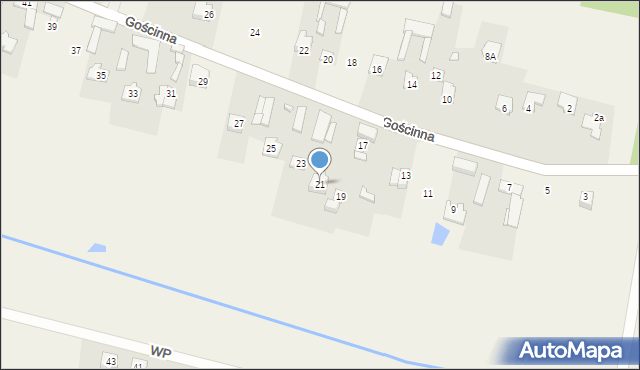 Cyganka, Gościnna, 21, mapa Cyganka