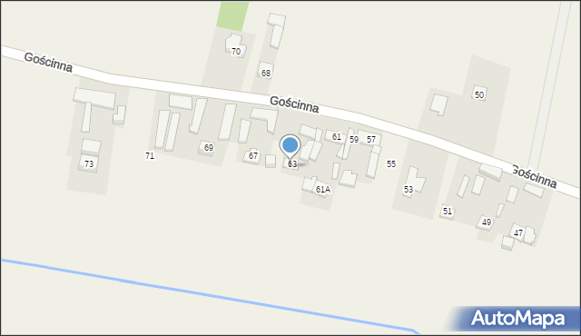 Cyganka, Gościnna, 65, mapa Cyganka