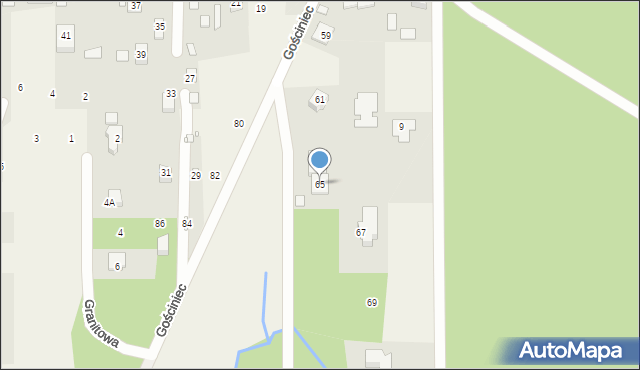 Czarnów, Gościniec, 65, mapa Czarnów