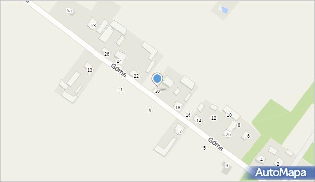 Czarnówka, Górna, 20, mapa Czarnówka