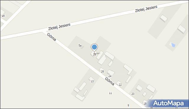 Czarnówka, Górna, 28, mapa Czarnówka