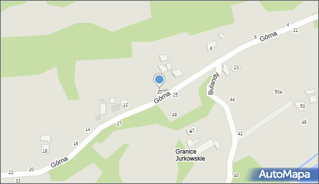 Czchów, Górna, 10, mapa Czchów