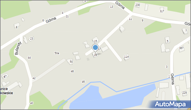 Czchów, Górna, 19, mapa Czchów