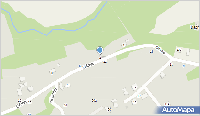 Czchów, Górna, 4, mapa Czchów
