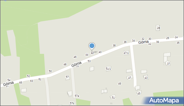 Czchów, Górna, 42, mapa Czchów