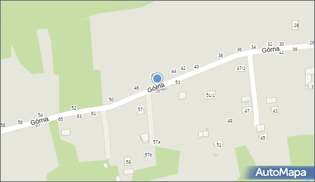 Czchów, Górna, 55, mapa Czchów