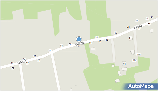 Czchów, Górna, 67, mapa Czchów