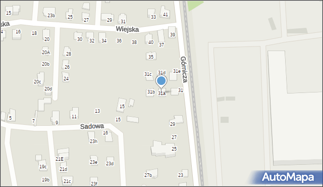 Czechowice-Dziedzice, Górnicza, 31a, mapa Czechowic-Dziedzic