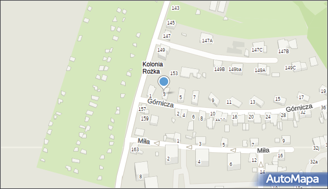 Czeladź, Górnicza, 3, mapa Czeladź