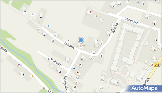 Czernichów, Górska, 14, mapa Czernichów