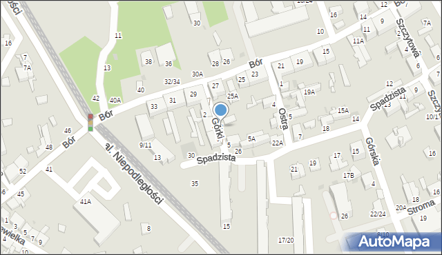 Częstochowa, Górki, 3, mapa Częstochowy