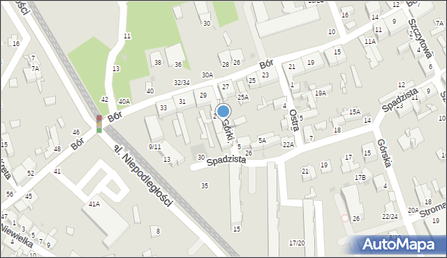 Częstochowa, Górki, 4, mapa Częstochowy