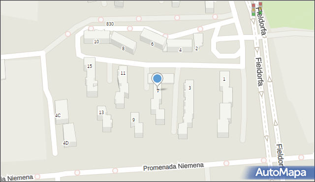 Częstochowa, Gombrowicza Witolda, 7, mapa Częstochowy