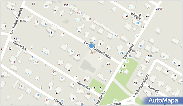 Częstochowa, Gomoliszewskiego Jerzego, prof., 18, mapa Częstochowy