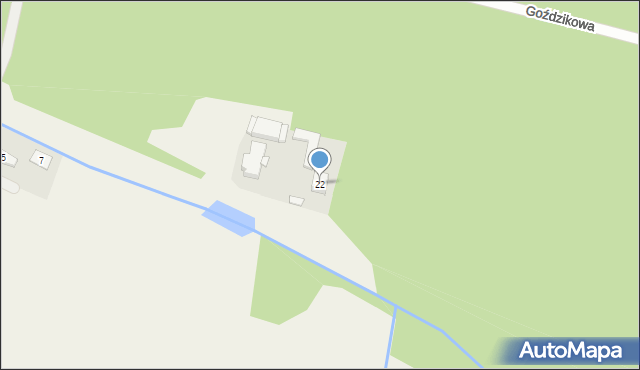 Czmoniec, Goździkowa, 22, mapa Czmoniec