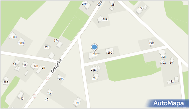Czyżowice, Gorzycka, 28D, mapa Czyżowice