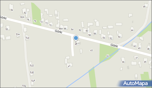 Dąbrowa Górnicza, Górki, 45, mapa Dąbrowa Górnicza
