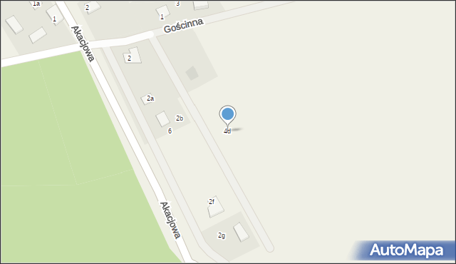 Dąbrówka Słupska, Gościnna, 4d, mapa Dąbrówka Słupska