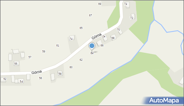 Damice, Górna, 64, mapa Damice