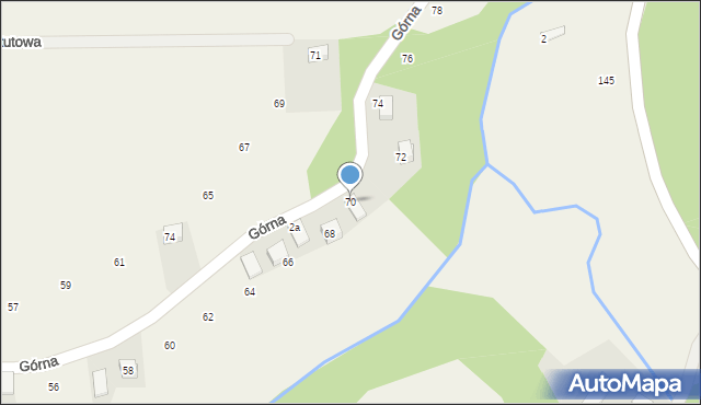 Damice, Górna, 70, mapa Damice