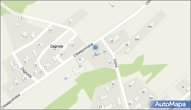 Dankowice, Góra, 39a, mapa Dankowice